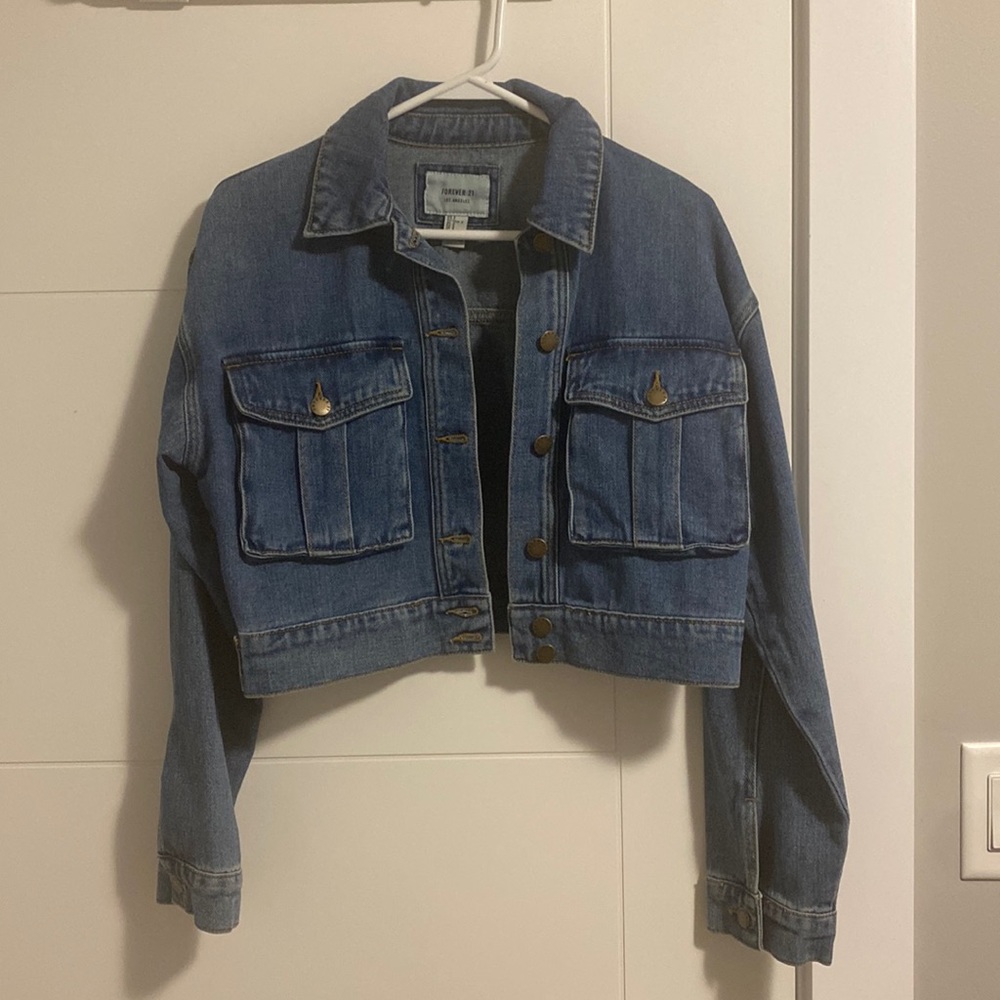 Soft Cropped Jean Jacket